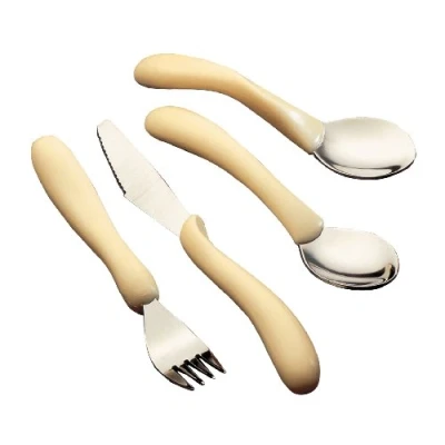 Afbeelding van Aangepast bestek Caring, set van 4 ivoorkleurig