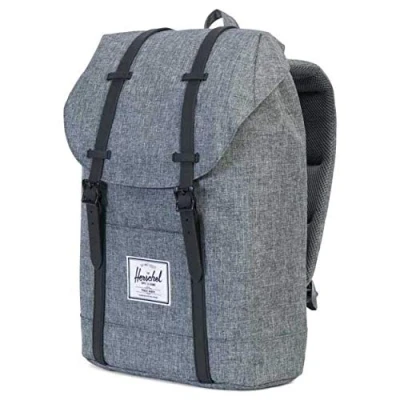 Afbeelding van Herschel Supply Co. Retreat Rugzak raven crosshatch/black rubber Laptoprugzak