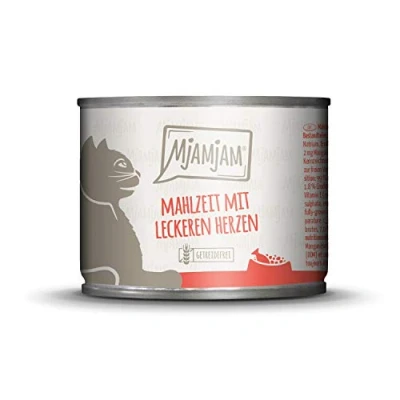 Afbeelding van 6x200g MjAMjAM maaltijd met lekkere harten nat kattenvoer