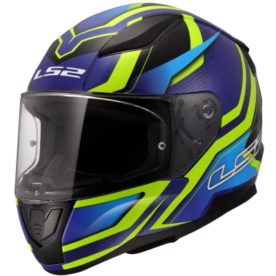 Afbeelding van LS2 FF353 Rapid II integraal helm Flitz fluor geel blauw XXXL