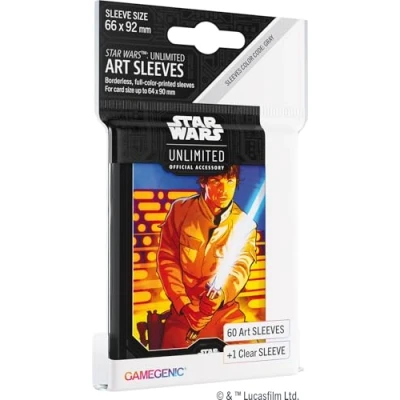 Image de Gamegenic Star Wars Unlimited Art Pochettes Luke Skywalker pour cartes à collectionner