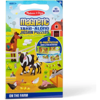 Afbeelding van Melissa &amp; Doug Magneetpuzzel Safari 2X 15 Stukjes