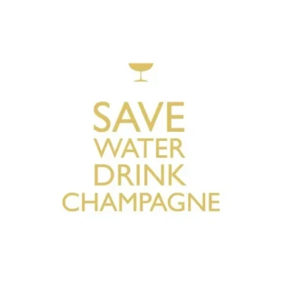 Afbeelding van Ppd Drink Champagne! 25x25cm