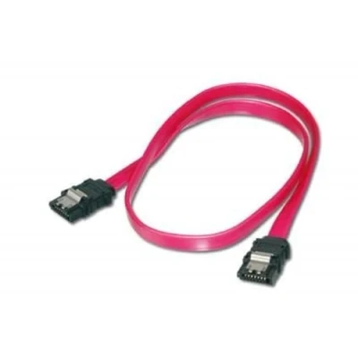Afbeelding van ASSMANN 5 stuks SATA II/III type L aansluitkabel 0,75 m rood