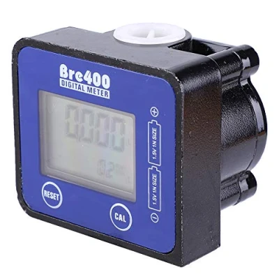 Afbeelding van 1/2 inch digitale debietmeter, dieseldebietmeter van aluminiumlegering, hoge precisie, voor vloeibare vloeistoffen met viscositeit zoals diesel, benzine, kerosine, olie