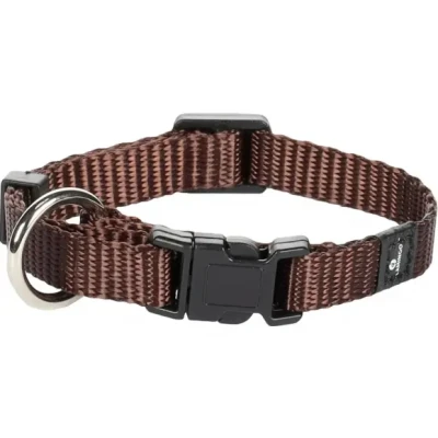 Afbeelding van Hond Halsband Ziggi Bruin XS 20 35cm 10mm