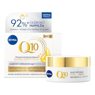 Afbeelding van Nivea_q10 Power Przeciwzmarszczkowy + Ekstra Od?ywienie Krem Na Dzie? Spf15 Cera Dojrza?a I Wymagaj?ca 50ml