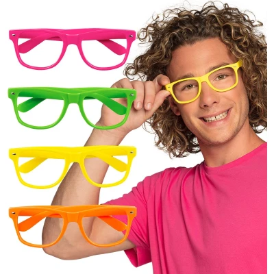 Afbeelding van Boland Partybril assorti Neon Volwassenen Geen verkleedthema