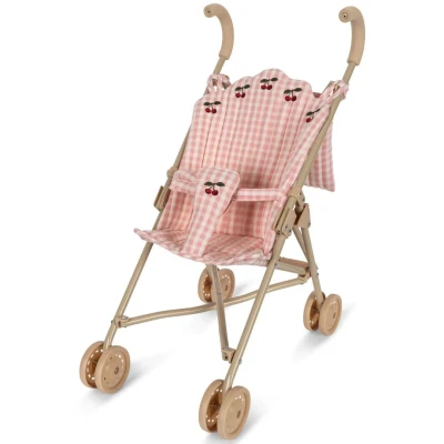 Afbeelding van Konges sløjd poppenbuggy powder pink check