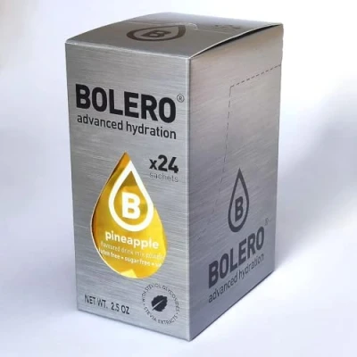 Afbeelding van Bolero Drank 24 zakjes, porties van 3 g, oplosbare poederbereiding voor verse fruitige drank, verdund in water, 72 gram, gezoet met stevia (ananas).