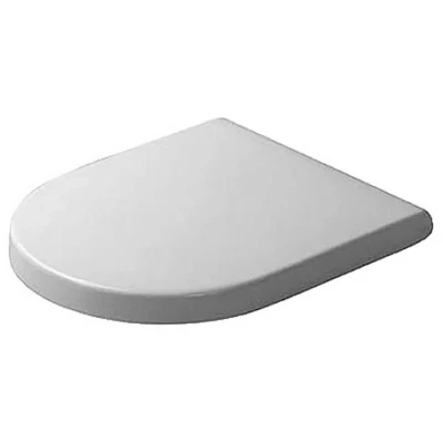 Afbeelding van Duravit Starck 3 WC zitting 43.1x37x4.3cm met softclose quickrelease Kunststof wit Glanzend