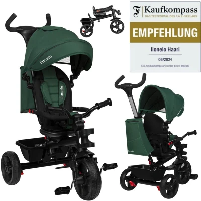 Afbeelding van Lionelo Driewieler 2 in 1 Haari Green Emerald