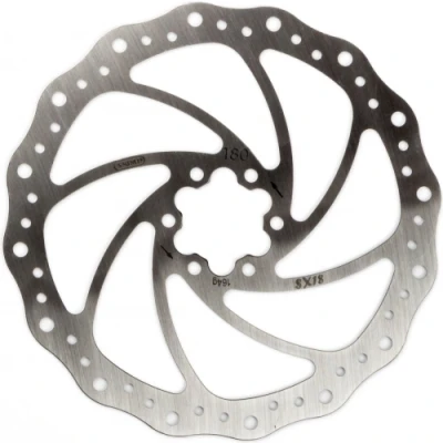 Afbeelding van Elvedes Rotor Sx18 Remschijf 180 Mm 6 Gaats Rvs Zilver
