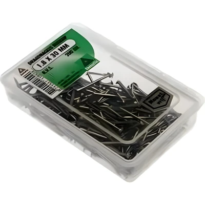 Afbeelding van Deltafix Draadnagels Verlopen Kop 1.2x20mm RVS 200 Gr.