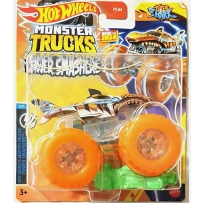 Afbeelding van Hot Wheels Monster Trucks nieuw voor 2024 Power Smashers op schaal 1:64 (Tiger Shark)