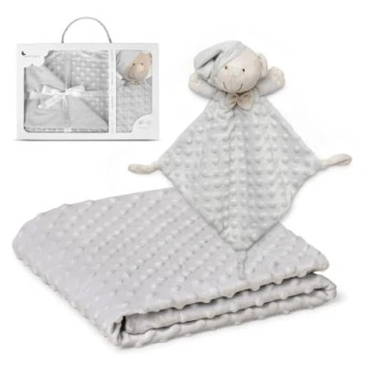 Image de Interbaby Couverture en Bulles Coraline 80 x 110 cm + Doudou Modèle 28 17