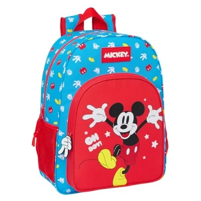 Afbeelding van Schoolrugzak Mickey Mouse Clubhouse Fantastic Blauw Rood 33 x 42 14 cm