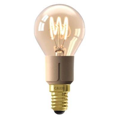 Afbeelding van Calex LED Kogellamp E14 4W 265 140 40lm 2100K Goud 3 staps dimbaar P45