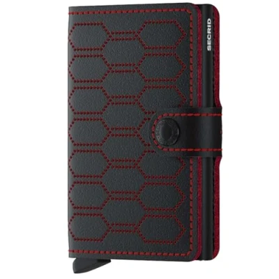 Afbeelding van Secrid Miniwallet portemonnee Fuel black &amp; red Dames