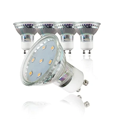 Afbeelding van B.K.Licht LED Lichtbron set van 5 met GU10 3W 3.000K warm wit licht lampjes lampen gloeilampen reflectorlamp