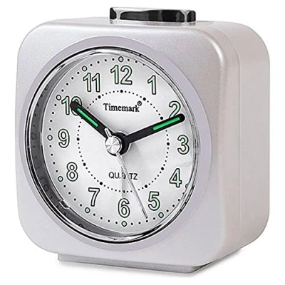 Afbeelding van Analoge alarmklok Timemark Wit