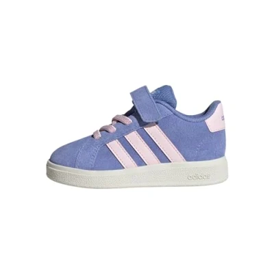 Afbeelding van adidas Grand Court 00s schoenen voor kinderen, uniseks, baby, Blauw Fusion/Helder Roze/Off Wit, 27 EU