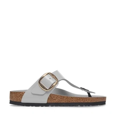 Afbeelding van Birkenstock Gizeh Teensandalen, Dames, Maat: 41, Stone coin Leer