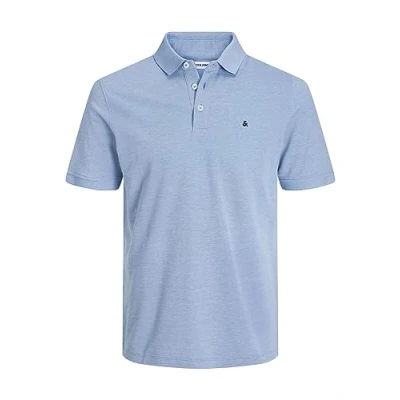 Image de JACK &amp; JONES Homme Polo Jjepaulos Ss Noos T shirt,Pacific Coast,M