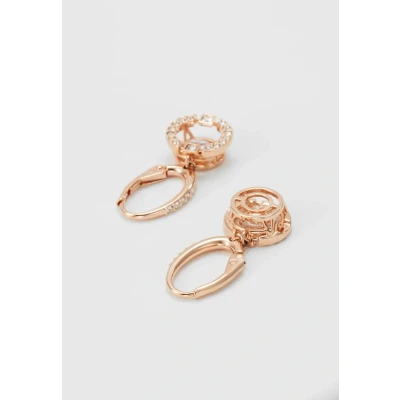 Afbeelding van Swarovski dames Oorstekers met kristal in de kleur Roségoud