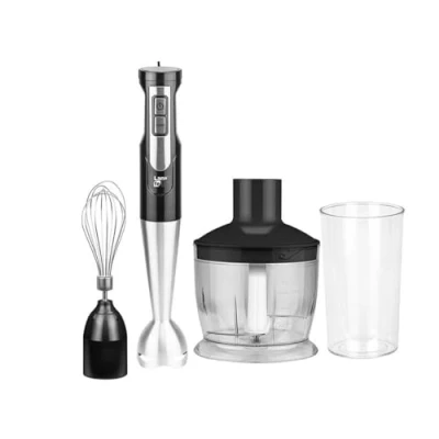 Afbeelding van Lafe Klopperset BRK003A, Staafmixer, Zwart, Transparant, Zilver