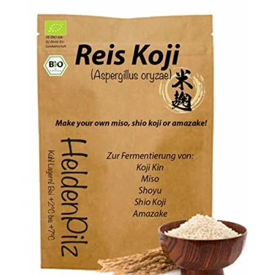Afbeelding van koji rijst Aspergillus Oryzae Kome Gefermenteerde voor de productie van Amasake Miso, Sake, Shio Koji, Mirin (gedroogde 200 g)