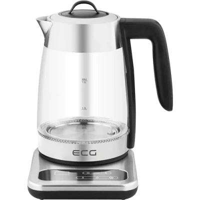 Afbeelding van ECG RK 1891 INFUSO Glazen waterkoker met temperatuurinstelling theefilter 1,8 l 2200 W