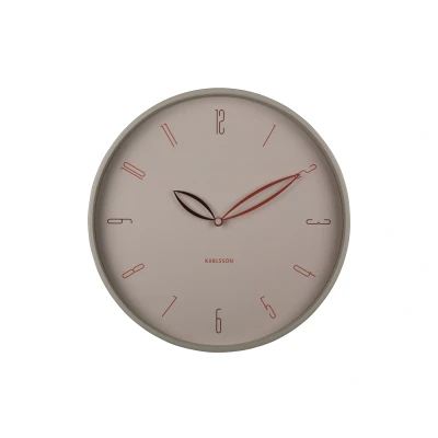 Afbeelding van Karlsson Wandklok Petals Warmgrijs Ø40cm