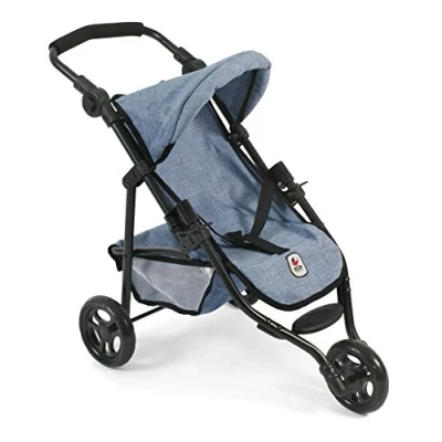 Afbeelding van Bayer Chic 2000 Lola poppenwagen, jeans, blauw