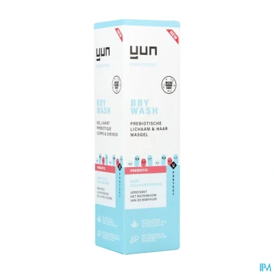Afbeelding van YUN BBY PREBIOTIC Body &amp; Hair Wash Gel microbioomveilige babyverzorging 200 ml