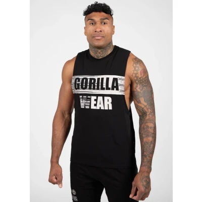 Afbeelding van Gorilla Wear Lopez Drop Armhole Tank Top Zwart 2XL