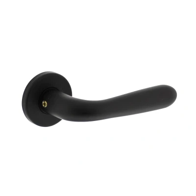 Afbeelding van Intersteel Deurklink zwart Meredin Ø50X7 mm + 7 nokken