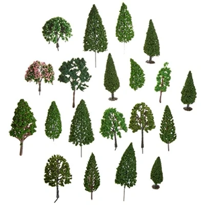 Afbeelding van Faller 20 Gemengde bomen, gesorteerd modelbouwsets, hobbybouwspeelgoed voor kinderen, modelverf en accessoires