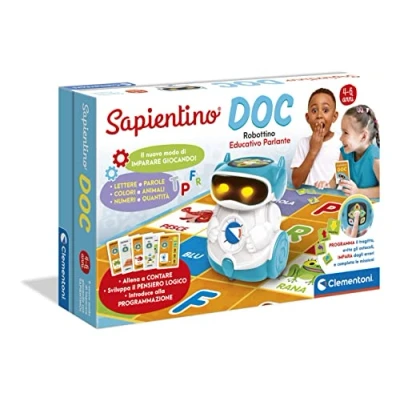 Afbeelding van Clementoni Sapientino Doc Robot codering en programmering, educatieve interactieve Robottino (in het Frans) voor kinderen van 5 jaar 17698