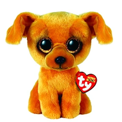 Afbeelding van TY Beanie Boo&#039;s Zuzu Lightbrown Dog 15 cm