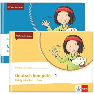 Afbeelding van Mathe + Deutsch kompakt 1: 2 Übungshefte im Paket: kompakt, Klasse 1 (Mein Anoki Übungsheft