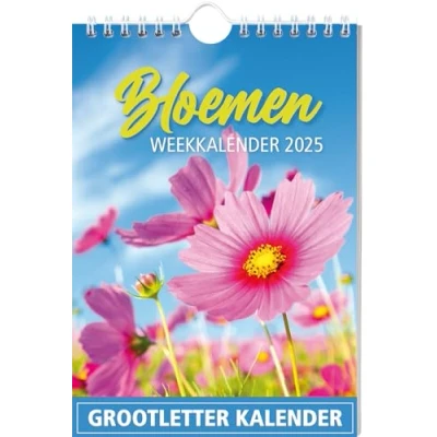 Afbeelding van Grootletter Bloemen weekkalender 2025