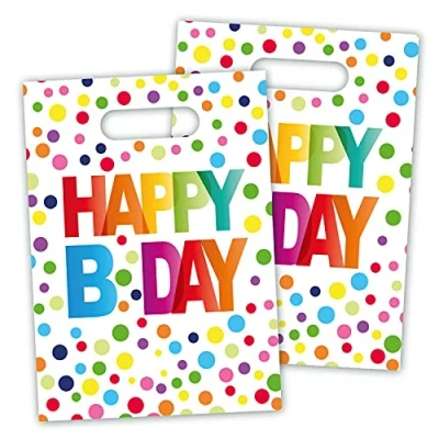 Afbeelding van Folat BV Uitdeelzakjes Happy Birthday Confetti, 8st.