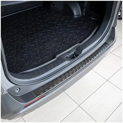 Afbeelding van teileplus24 Bumperbescherming roestvrij staal voor Toyota RAV4 5 XA5 2019 Kleur antraciet geborsteld