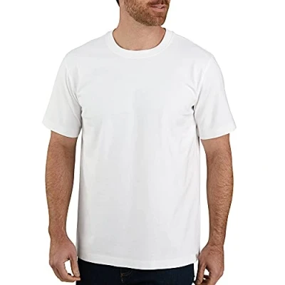 Image de Carhartt T Shirt À Manches Courtes Épais Coupe Décontractée Utilitaire de Travail Homme, Blanc, XS