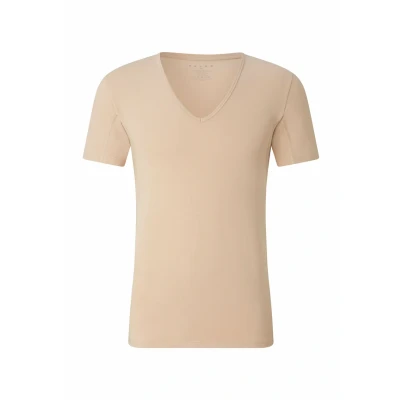 Afbeelding van Falke Climate Control Temperature Regulation Hemd camel, Heren, Maat: Large, Camel