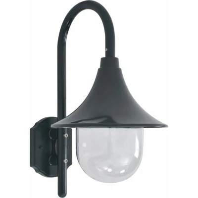 Afbeelding van Tuin wandlamp E27 42 cm aluminium donkergroen