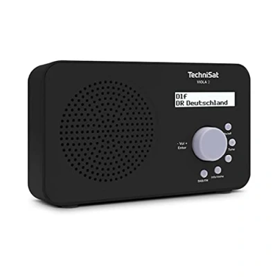 Afbeelding van TechniSat Viola 2 Draagbare Dab Radio (Dab +, FM, luidspreker, hoofdtelefoonaansluiting, lijn display, bedieningsknop, klein, 1 W RMS), zwart
