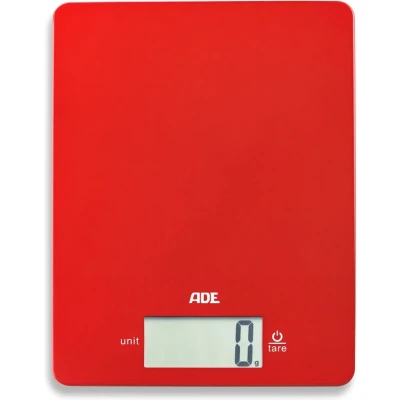 Afbeelding van ADE Digitale Keukenweegschaal Leonie rood 5kg 1g