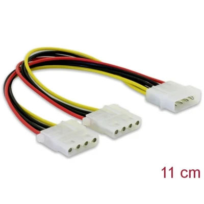 Afbeelding van Molex naar SATA kabel 0.11 m Delock